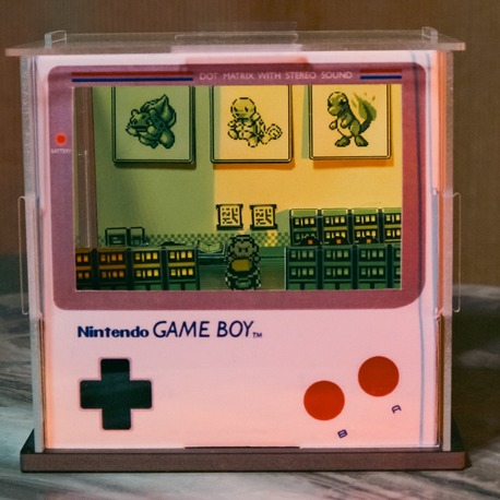  Pokémon Fire-Blue GameBoy Diorama