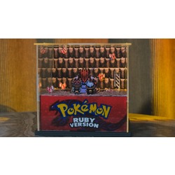 Pokemon 3D Diorama Cube - Ruby version