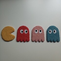 pacman punch bardak altlığı (4'lü set) 