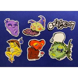 6’lı sticker paketi (küçük boy)