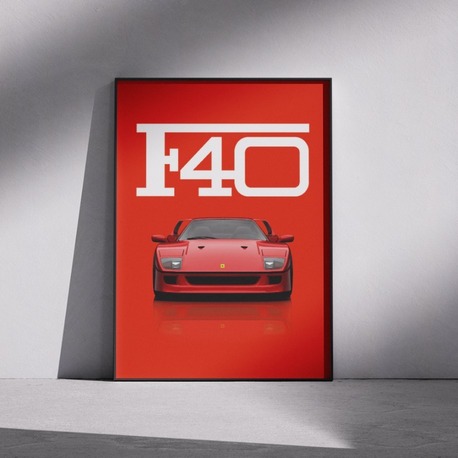 Ferrari F40 Poster