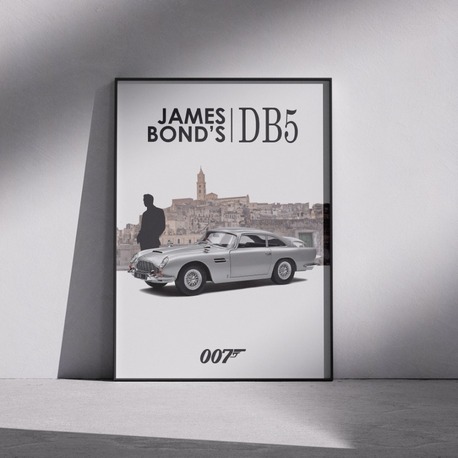 James Bond Aston Martin DB5 Poster