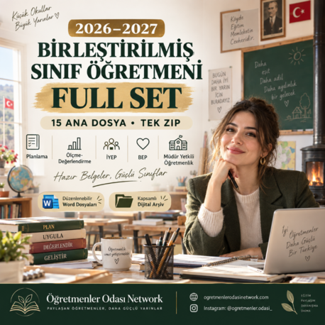 2026–2027 BİRLEŞTİRİLMİŞ SINIF ÖĞRETMENİ FULL SET