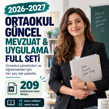 2026–2027 Ortaokul Güncel Mevzuat & Uygulama FULL Seti 