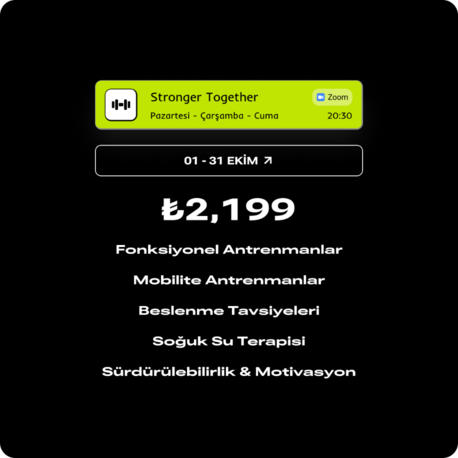 Stronger Together Programı - Ekim