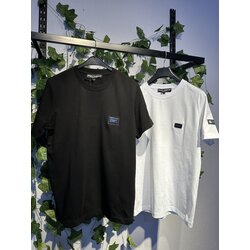 D&G SİYAH BEYAZ KOL VE GÖĞÜS LOGO DETAYLI