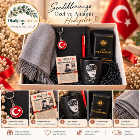 Atatürk ve Cumhuriyet Temalı Hediye Kutusu