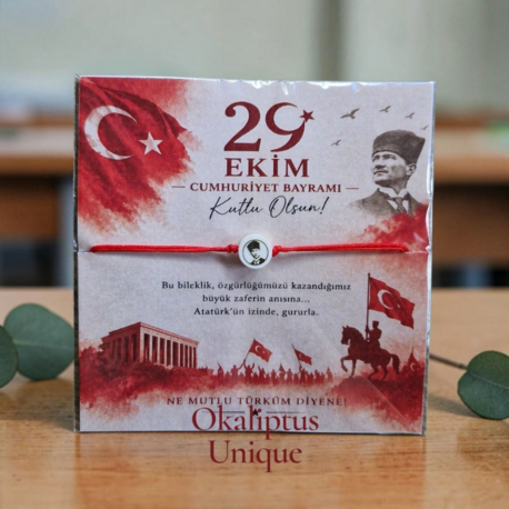Kişiye Özel 29 Ekim Atatürk Bilekliği