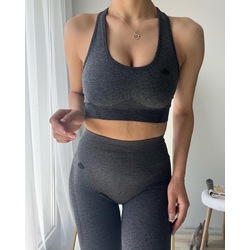 Oace Marka Füme Renk Leggings Takım