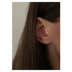 Kadın Çift Taşlı Tragus Piercing