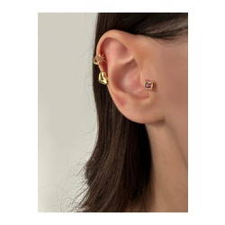 Cerrahi Çelik Renkli Kare Tragus, Piercing