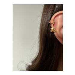 Cerrahi Çelik Kalp Üç Boyutlu Halka Tragus Piercing