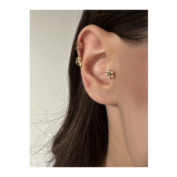 Cerrahi Çelik Renkli Papatya Tragus, Piercing