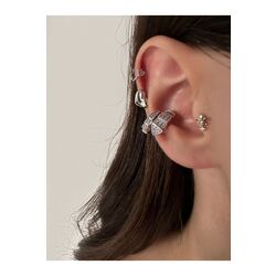 Taşlı Yılan Model Kıkırdak Küpesi Eaercuff