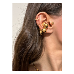 Top Top Büyük Earcuff Kıkırdak Küpesi