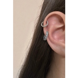 Çelik Taşlı Halka Piercing