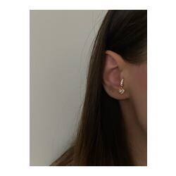 Kadın Sallantılı Kalp Halka Tragus Kıkırdak Piercing