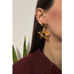 Leopar Desenli 2'Li Küpe