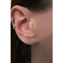 Çelik Mini Yıldız Detaylı Piercing