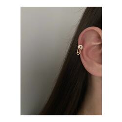 Taşlı Çengelli Detaylı Halka Tragus Piercing