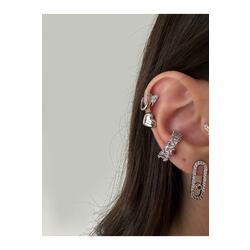 Cerrahi Çelik Kalp Üç Boyutlu Halka Tragus Piercing