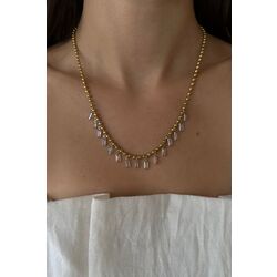 Sallantılı Kesme Taşlar Kolye
