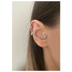 Kadın Silver Rengi Arı Tragus Kıkırdak Piercing