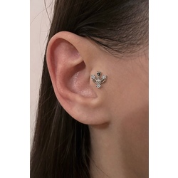 Çelik Tektaş Kalp Piercing