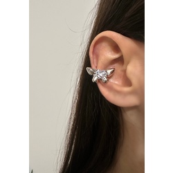 Taşlı Kelebek Kıkırdak Küpe Earcuff