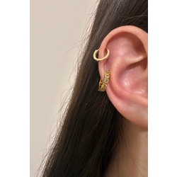 Çelik Taşlı Halka Piercing