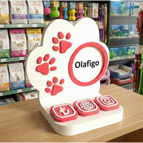 Pati İzi NFC Standı - Petshop & Veterinerler İçin Akıllı Ödeme ve Takip Paneli