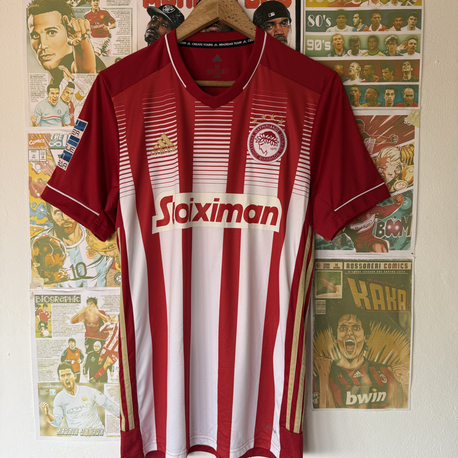 Orijinal Olympiacos 2020-21 Ousseynou Ba Koleksiyonluk İç Saha Forması (M)