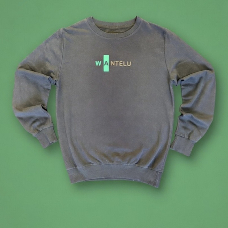 Wantelu siyah sweatshirt Rahat fit Zamansız parça.