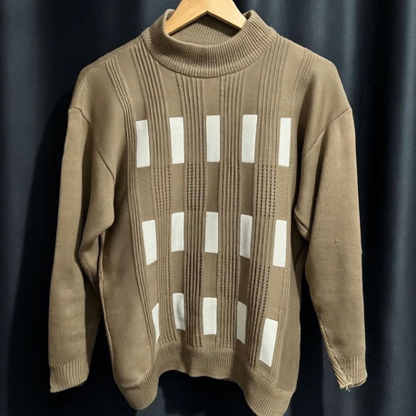 Kahverengi Vintage Triko Kazak