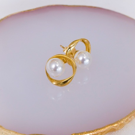 Solar Embrace Pearls Küpe