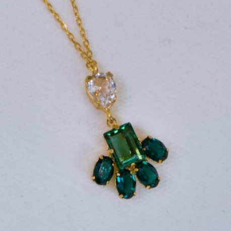Green Stone Elegance Kolye