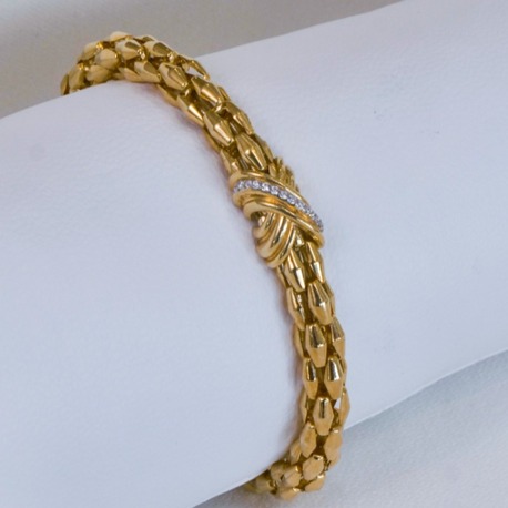 Golden Weave Radiance Bileklik