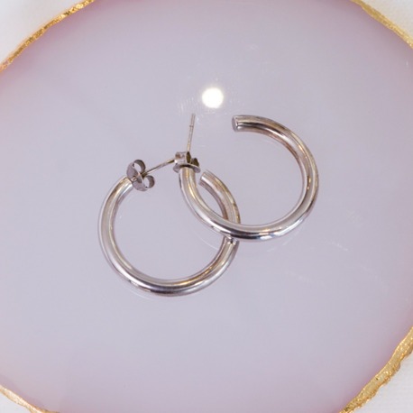 Timeless Silver Loops Küpe