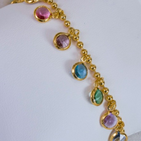 Colorful Stone Elegance Bileklik