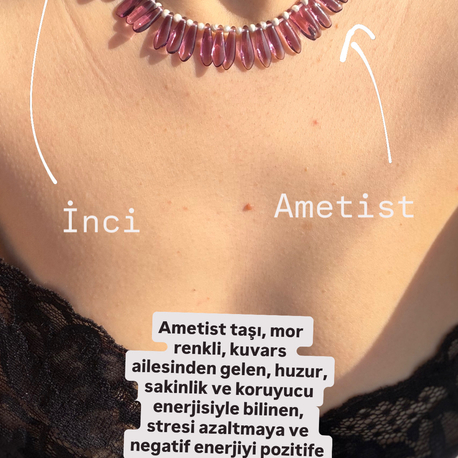 İnci ametist uyumu