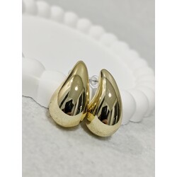 Gold Damla Model Küpe 3cm