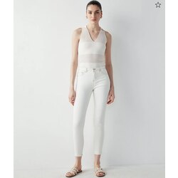 skinny denim likralı , orta bel 