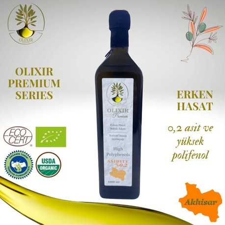 Premium Elite – Soğuk Sıkım Zeytinyağı (1000 Ml) Limitli Stok