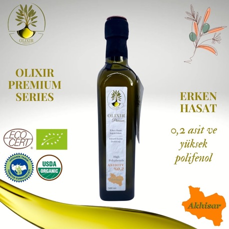 Premium Elite – Soğuk Sıkım Zeytinyağı (500 Ml) Limitli Stok