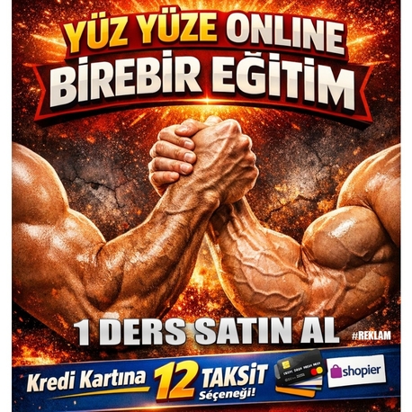 Online Birebir Yüz yüze Eğitim. 1 Ders Satın Al 