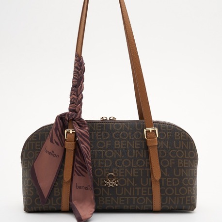 BENETTON Monogram Desen Kol Çantası bnt1909