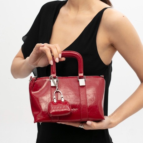 SISLEY Parıltılı Deri El ve Kol Çantası sly358