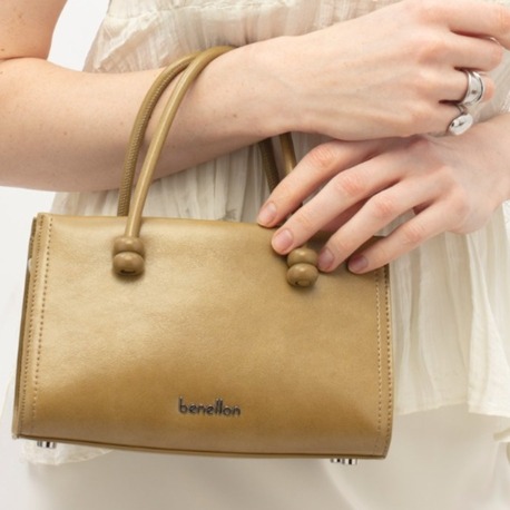 BENETTON Klasik Soft Deri El ve Kol Çantası bnt1781