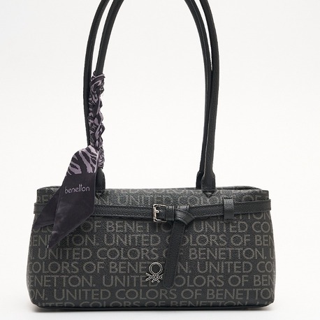 BENETTON Monogram Desen Kol Çantası bnt1911