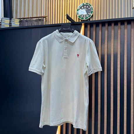 AMI POLO YAKA T-SHIRT KREM